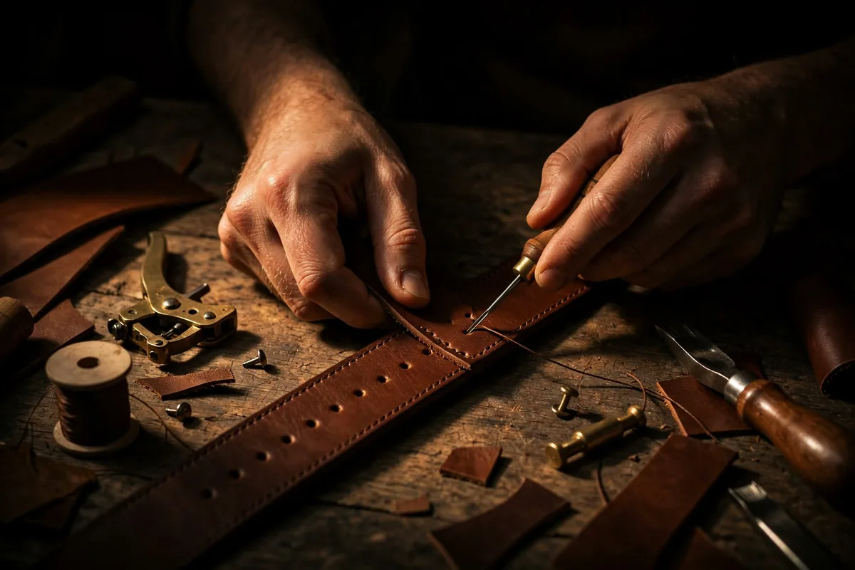 Handcrafted leather goods